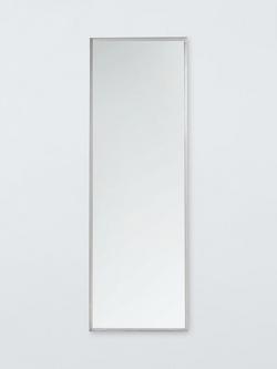John Lewis Hoxton Metal Rectangular Wall Mirror, Polished Aluminium