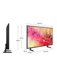 Samsung UE50DU7100 (2024) LED HDR 4K Ultra HD Smart TV, 50 inch with TVPlus, Black