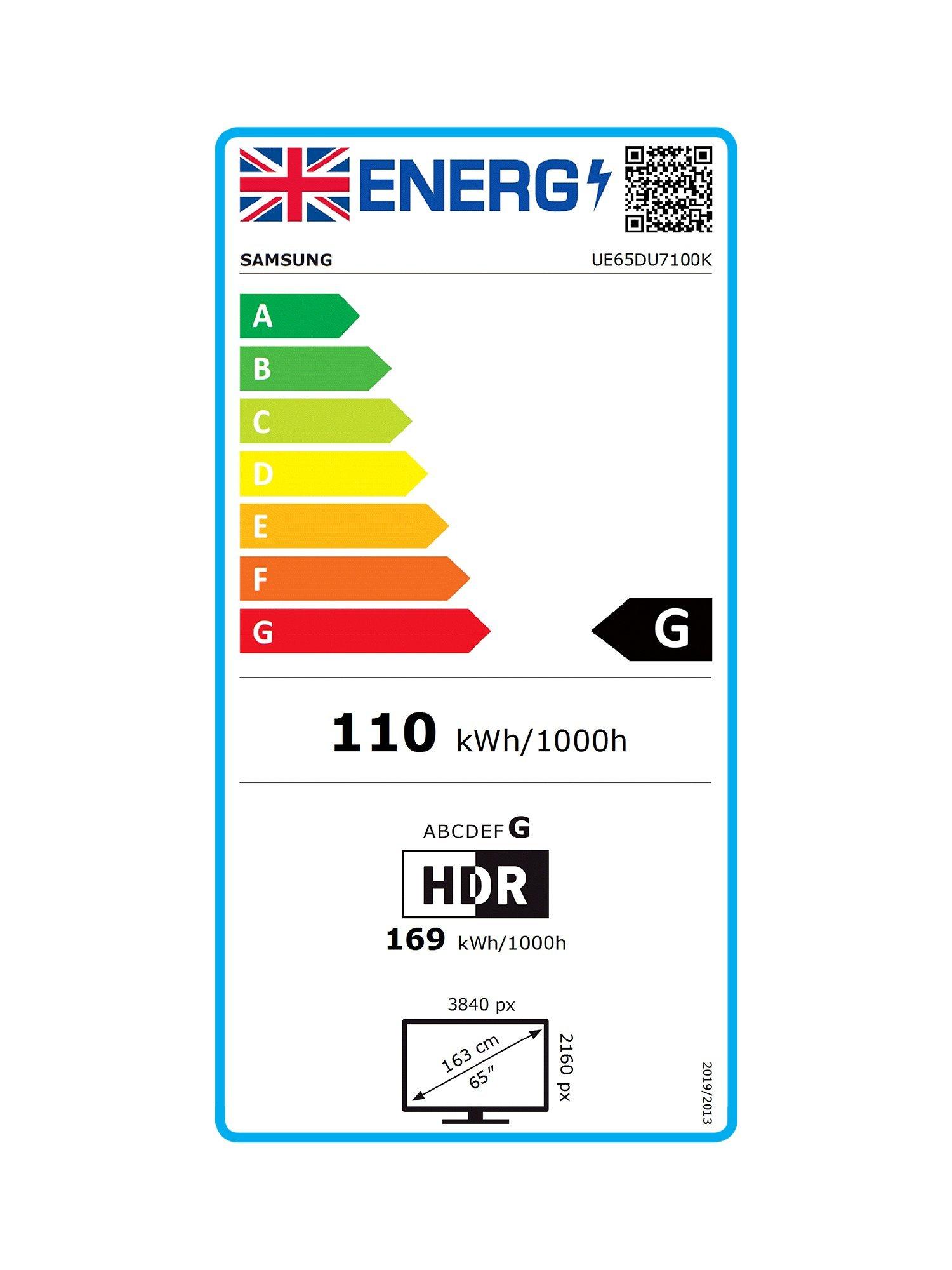 This item is rated G for energy efficiency on a scale from A (most efficient) to G (least efficient).