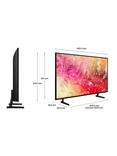 Samsung UE65DU7100 (2024) LED HDR 4K Ultra HD Smart TV, 65 inch with TVPlus, Black