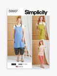 Simplicity Misses' Aprons and Pants Sewing Pattern, S9907