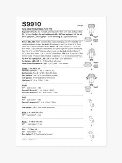 Simplicity Plush Dolls with Pets Sewing Pattern, S9910 - view 2, Multi