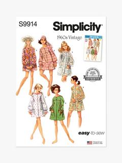 Simplicity Misses' 1960s Vintage Beach Cover up and Robe Sewing Pattern, S9914