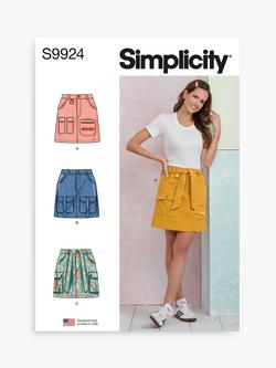 Simplicity Misses' Cargo Mini Skirts Sewing Pattern, S9924, Multi