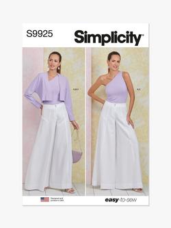 Simplicity Misses' Pants, Knit Top and Shrug Sewing Pattern, SS9925, Multi