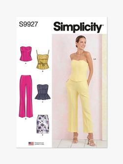 Simplicity Misses' Corsets, Pants and Skirt Sewing Pattern, S9927, Multi