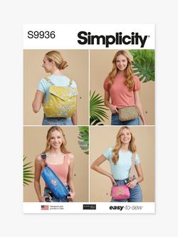 Simplicity Backpack, Bags and Purse Sewing Pattern, S9936, Multi