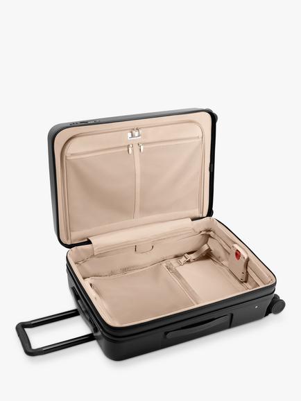 Briggs & Riley Hard Shell 4-Wheel Spinner 69cm Expandable Medium Suitcase, 104L - view 2, Black
