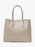 Aspinal of London Pebble Leather London Tote Bag, Dove Grey