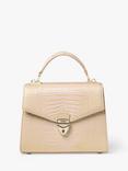 Aspinal of London Midi Mayfair Reptile Effect Cross Body Bag