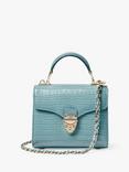 Aspinal of London Mini Mayfair Croc Effect Leather Cross Body Bag