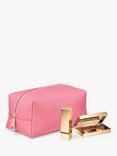 Aspinal of London Medium Pebble Leather Makeup Bag, Candy Pink