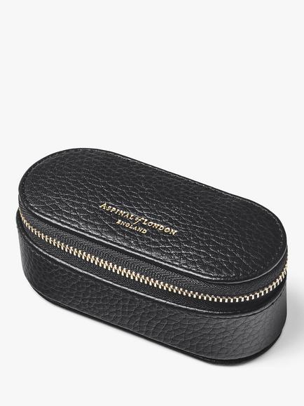 Aspinal of London Pebble Leather Handbag Tidy - view 2, Black