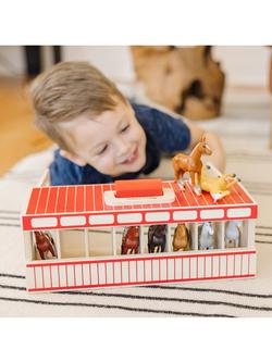 Melissa & Doug Takealong Stable - view 2, Multi