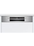 Bosch Series 2 SMI2HTS02G Semi Integrated Dishwasher, Stainless Steel