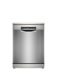 Bosch Series 4 SMS4EKI06G Freestanding Dishwasher, Silver Inox