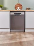 Bosch Series 4 SMS4EKI06G Freestanding Dishwasher, Silver Inox