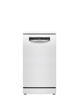 Bosch Series 4 Freestanding Slimline Dishwasher, SPS4HMW49G, SPS4HMI49G, White