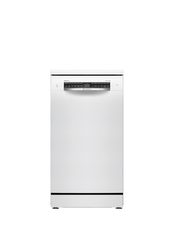 Bosch Series 4 Freestanding Slimline Dishwasher, SPS4HMW49G, SPS4HMI49G, White