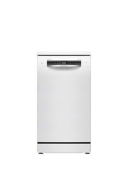 Bosch Series 4 Freestanding Slimline Dishwasher, SPS4HMW49G, SPS4HMI49G, White