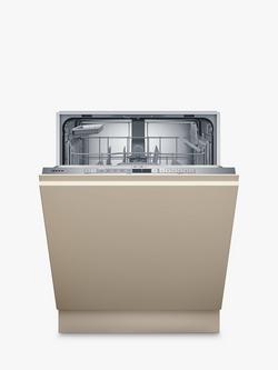 Neff N30 S153HKX03G Fully Integrated Dishwasher, Stainless Steel, Stainless Steel