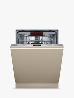 Neff N50 S155HVX00G Fully Integrated Dishwasher, Stainless Steel, Stainless Steel