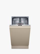 Neff N50 S875HKX21G Fully Integrated Slimline Dishwasher, Stainless Steel