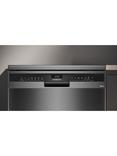Siemens iQ300 SN23EC03ME Freestanding Dishwasher, Black Steel