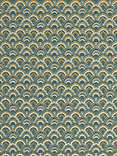 John Lewis Astra Wallpaper, Dark Peacock