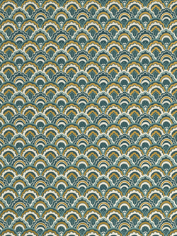 John Lewis Astra Wallpaper, Dark Peacock, Dark Peacock