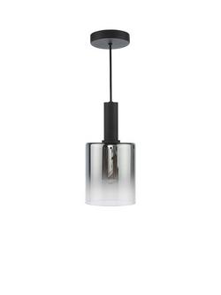Där Savannah Pendant Ceiling Light, Black/Smoked - view 2, Black/Smoked