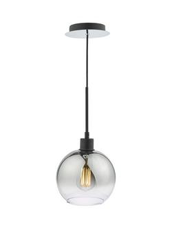 Där Lycia Mirror Pendant Ceiling Light, Black Ombre