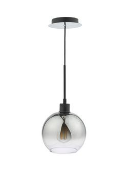 Där Lycia Mirror Pendant Ceiling Light - view 2, Black Ombre