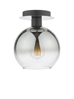 Där Lycia Semi-Flush Mirror Ceiling Light - view 2, Black Ombre