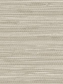 John Lewis Grasscloth Vinyl Wallpaper - view 2, Putty