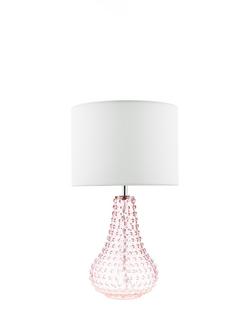 Där Kristina Textured Glass Table Lamp - view 2, Pink