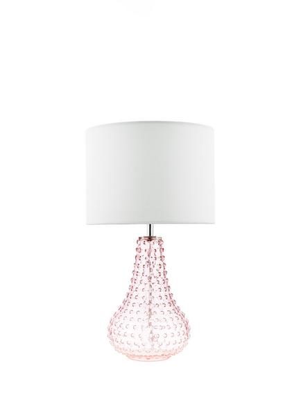 Där Kristina Textured Glass Table Lamp - view 2, Pink