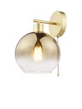 Där Lycia Glass Wall Light, Gold/Ombre Glass