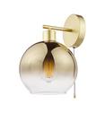Där Lycia Glass Wall Light, Gold/Ombre Glass