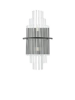 Där Lukas Tiered Glass Wall Light - view 2, Black