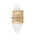 Där Lukas Tiered Glass Wall Light, Antique Gold