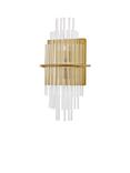Där Lukas Tiered Glass Wall Light, Antique Gold
