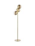 Där Lycia 3 Arm Mirror Floor Lamp, Gold/Ombre