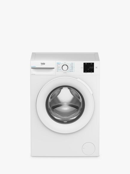 Beko BM3WT3841W Freestanding Washing Machine, 8kg Load, 1400rpm, White, White