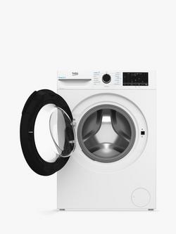 Beko BM3WT4104iW Freestanding Washing Machine, 10kg Load, 1400rpm Spin, White - view 2, White