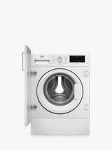 Beko WTIK94121F Integrated Washing Machine, 9kg Load, 1400rpm Spin, White