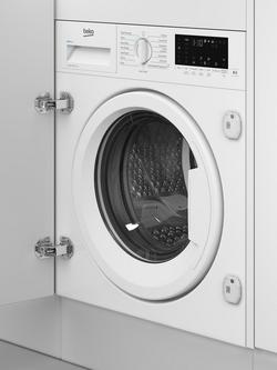 Beko WTIK94121F Integrated Washing Machine, 9kg Load, 1400rpm Spin, White - view 2, White