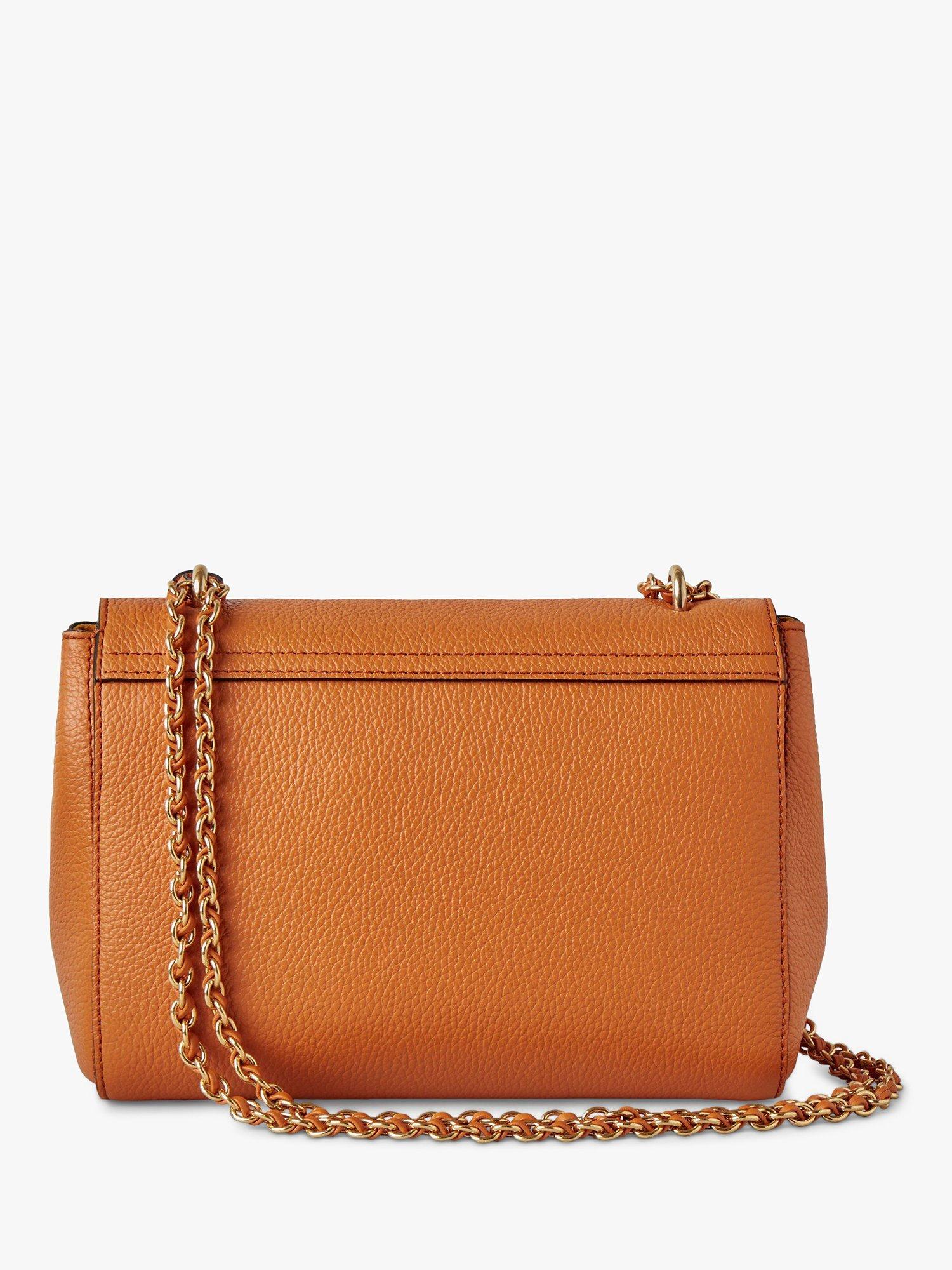 Mulberry Lily Small Classic Grain Leather Shoulder Bag, Sunset