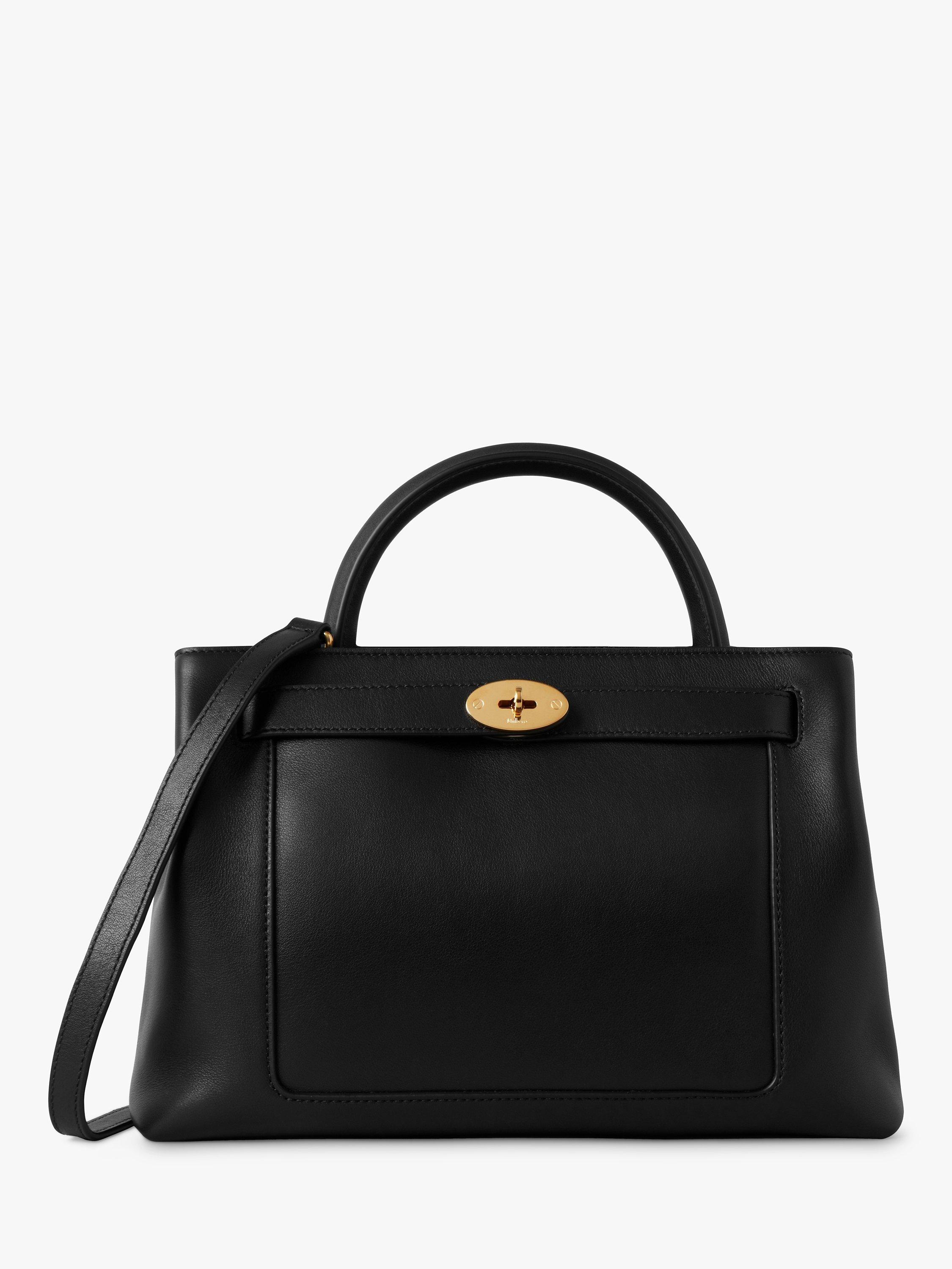 Mulberry Medium Islington Silky Calf Leather Tote, Black