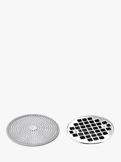 OXO Shower Stall Drain Protector - view 2, Stainless Steel